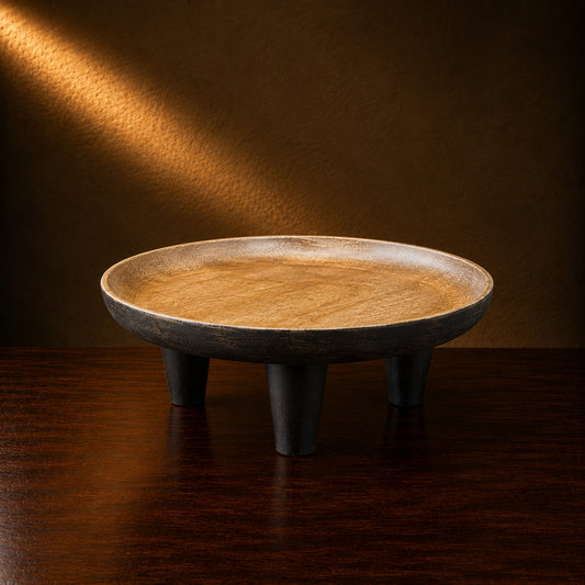 Mango Wood Cake Stand - Natural