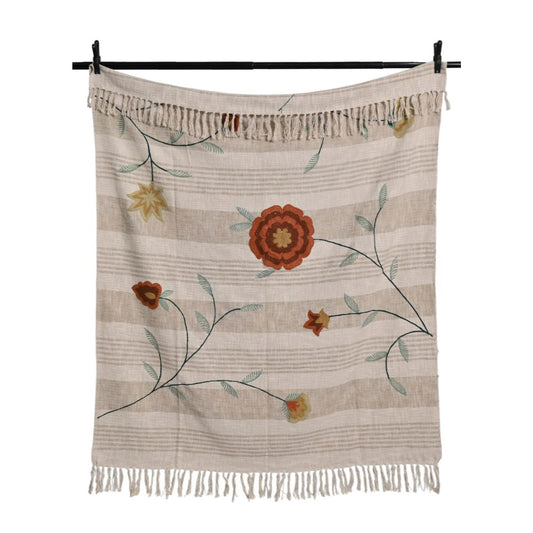 Flowers & Stripes w/Fringe