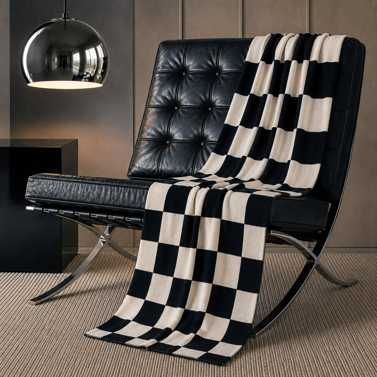 Chequered Board - Reversible Throw
