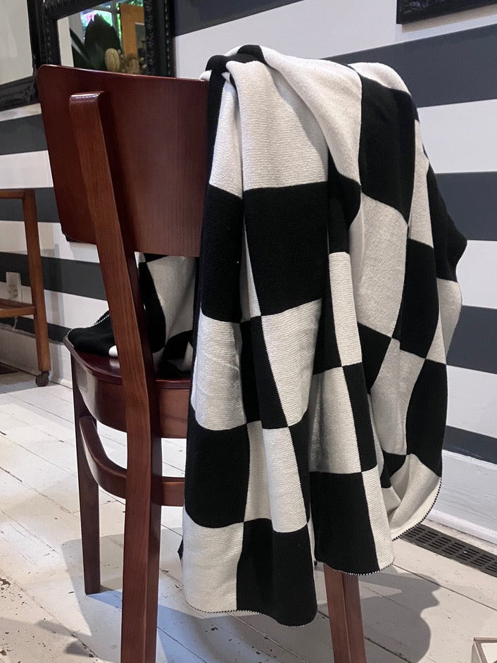 Chequered Board Throw