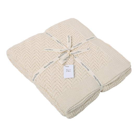 Natural Interlace Throw