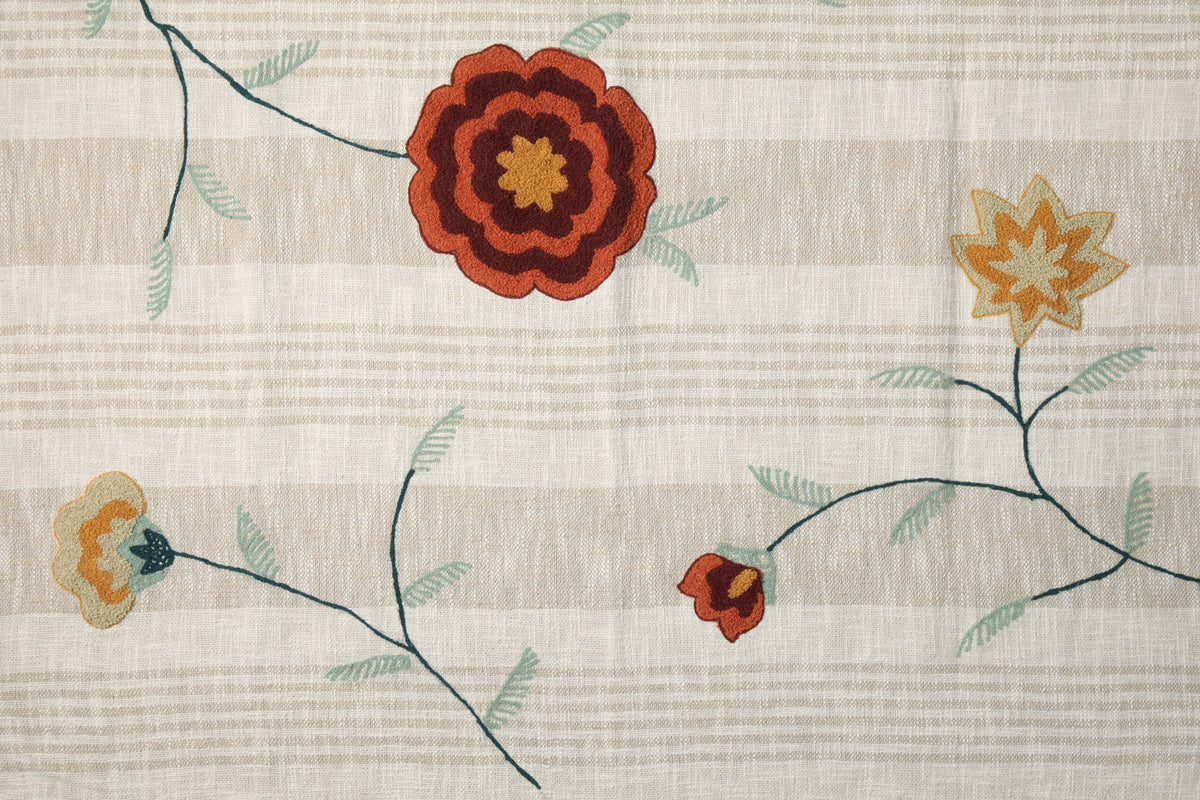 Flowers & Stripes w/Fringe